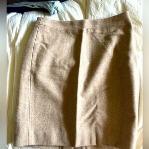 2 J. Crew pencil skirts—tan and leopard